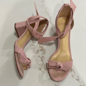 Alexandre Birman Clarita  Blush Pink Block Heel Sandals
